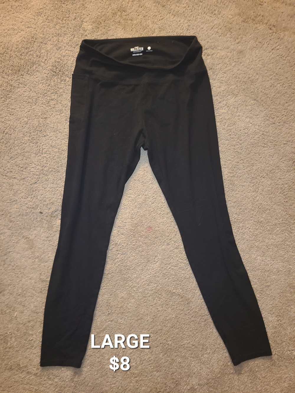 Hollister Kids Black High-Waist Leggings